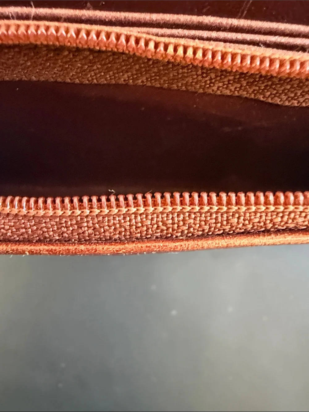 Mavik Italian Leather Cognac Brown Accordion Wallet Clutch